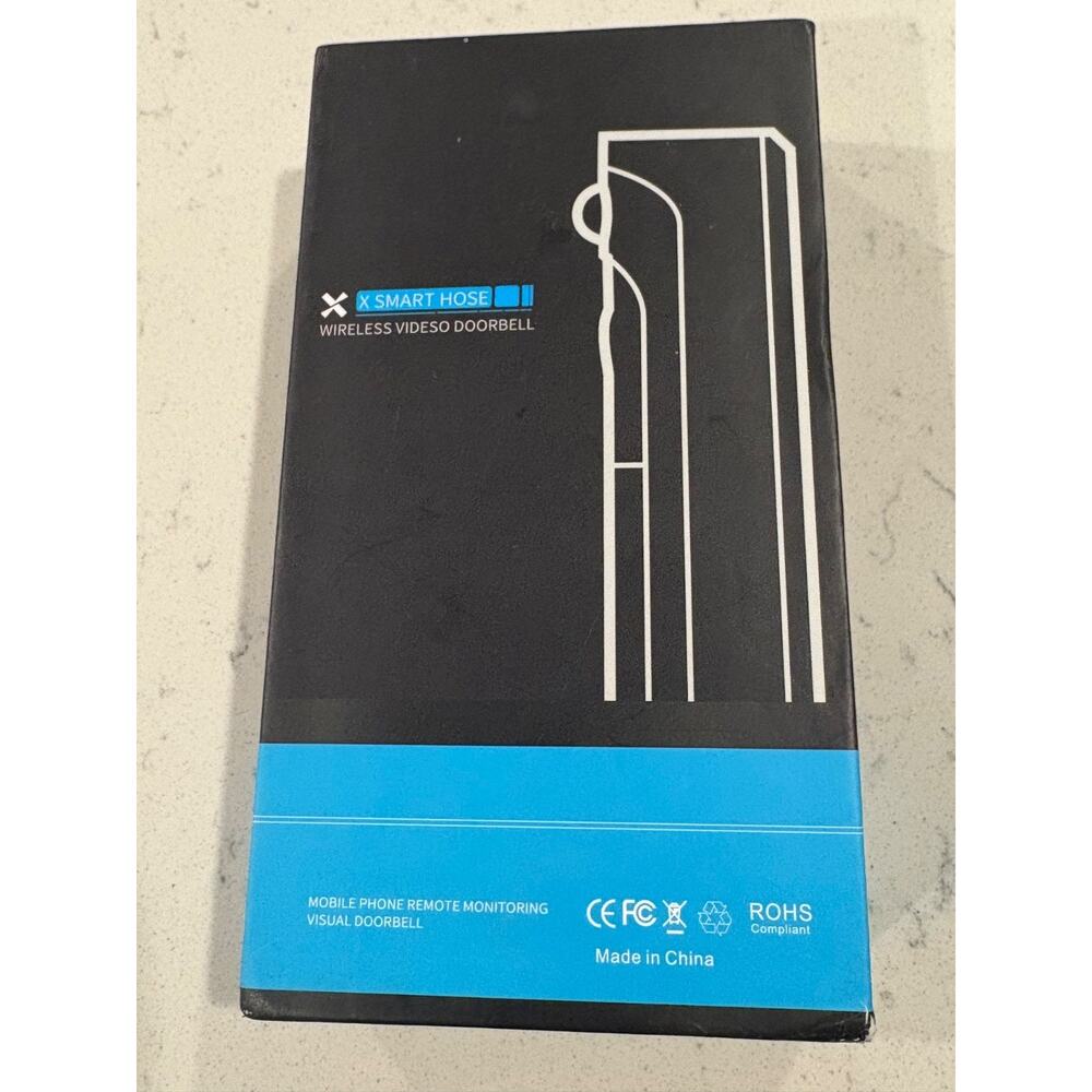 X Smart Home Wireless Video Doorbell Wi-Fi Remote Monitoring Grey Complete